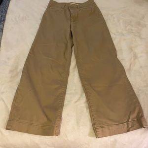 Cropped wide leg pant, Levi, tan, 26